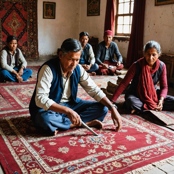 Où trouver des ateliers de fabrication de tapis traditionnels au Népal?