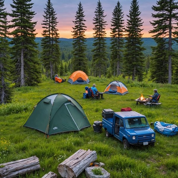 Quels sont les conseils pour un camping en région de prairies sauvages?