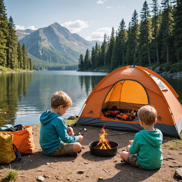 Quels sont les indispensables pour un camping en bord de lac avec des jeunes enfants?